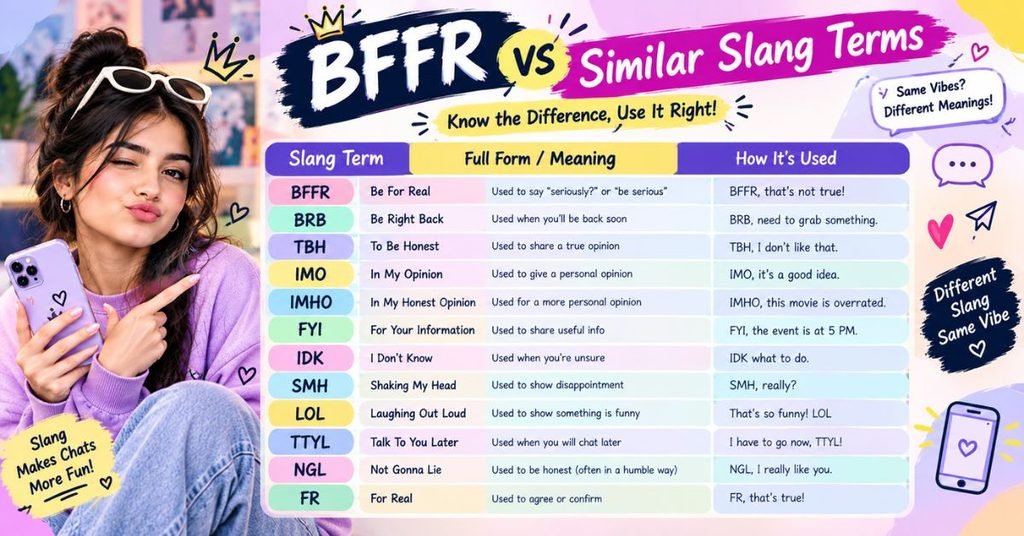 BFFR vs Similar Slang Terms