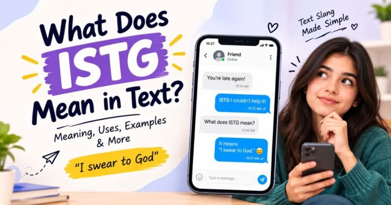 what does ISTG Mean in Text